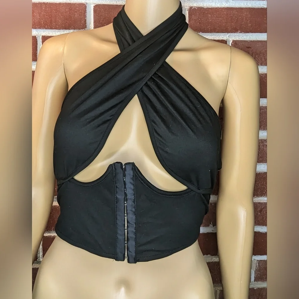 Shein Women's Halter Neck Corset Top Size Small - Picture 2 of 4